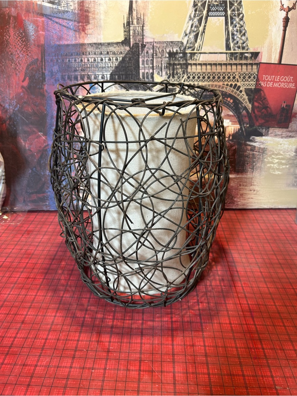Vintage Wicker lamp Shade